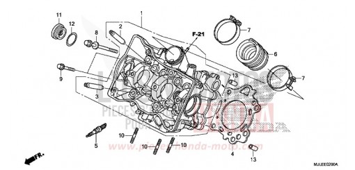 CYLINDER HEAD NC700SDE de 2014